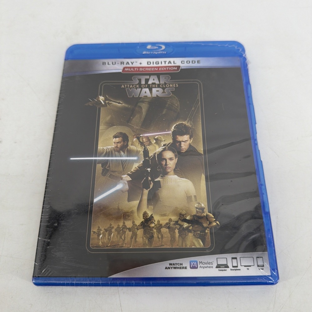 Star Wars: Episode II: Attack of the Clones (Blu-ray, 2002) Brand New Sealed